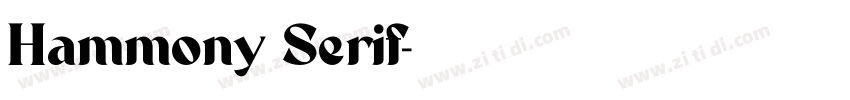 Hammony Serif字体转换